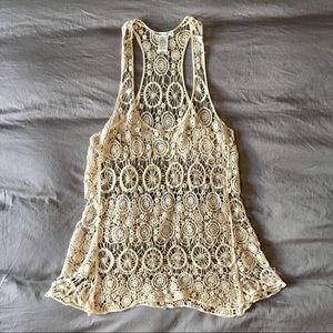 Oversized crochet top